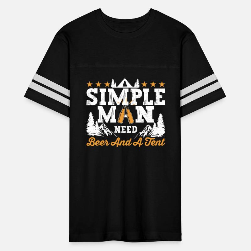 simple man Need beer and a tent
