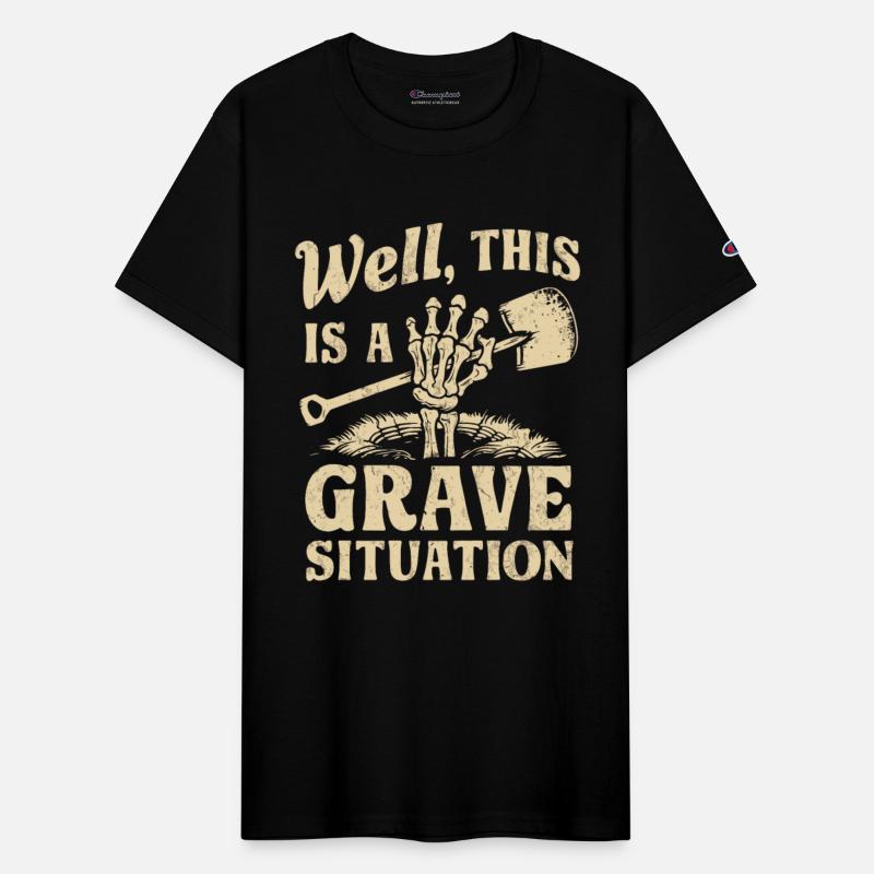 Skeleton Graveyard Pun Funny Saying