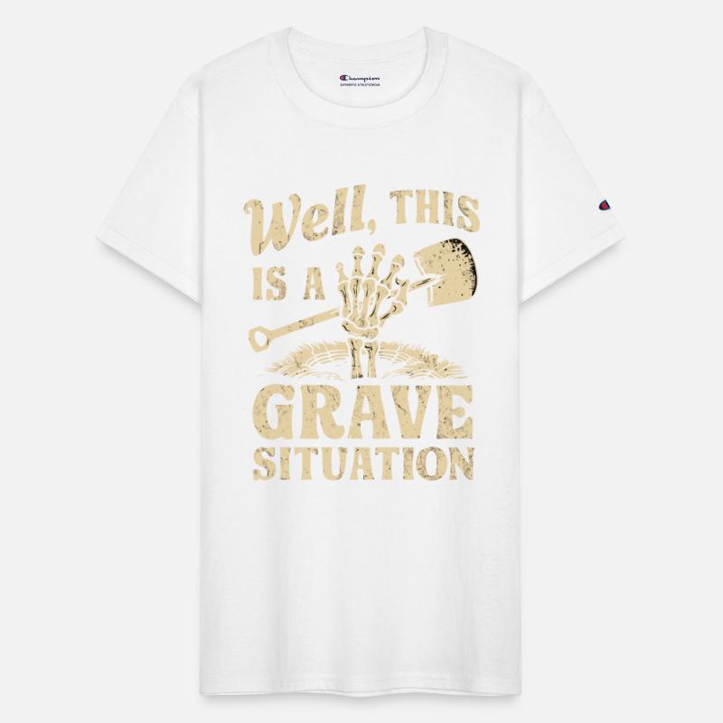 Skeleton Graveyard Pun Funny Saying