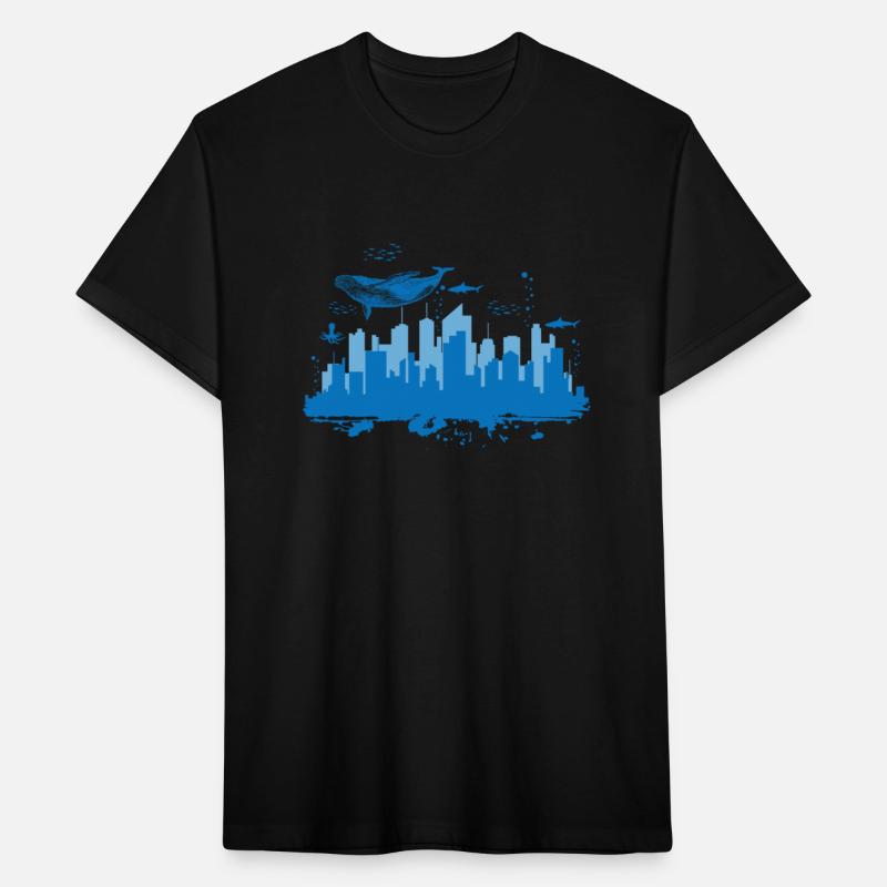 Skyline Underwater World with Blue Whale City