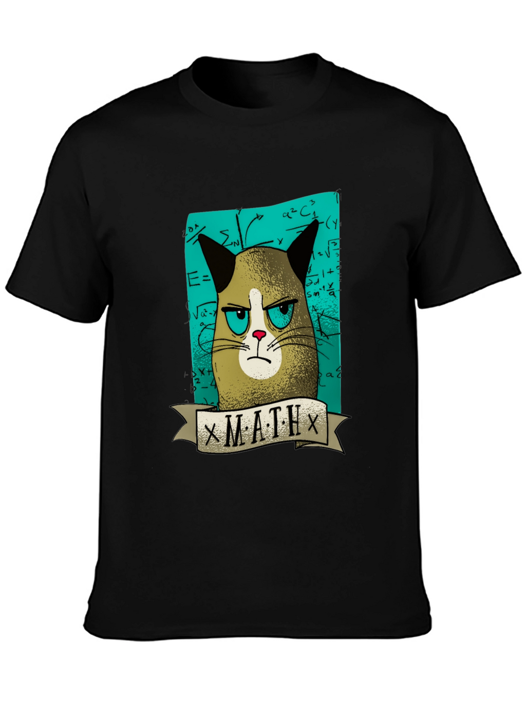 Grumpy Cat Math T-Shirt - Funny Graphic Tee