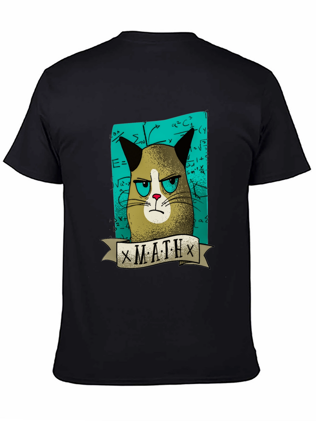 Grumpy Cat Math T-Shirt - Funny Graphic Tee