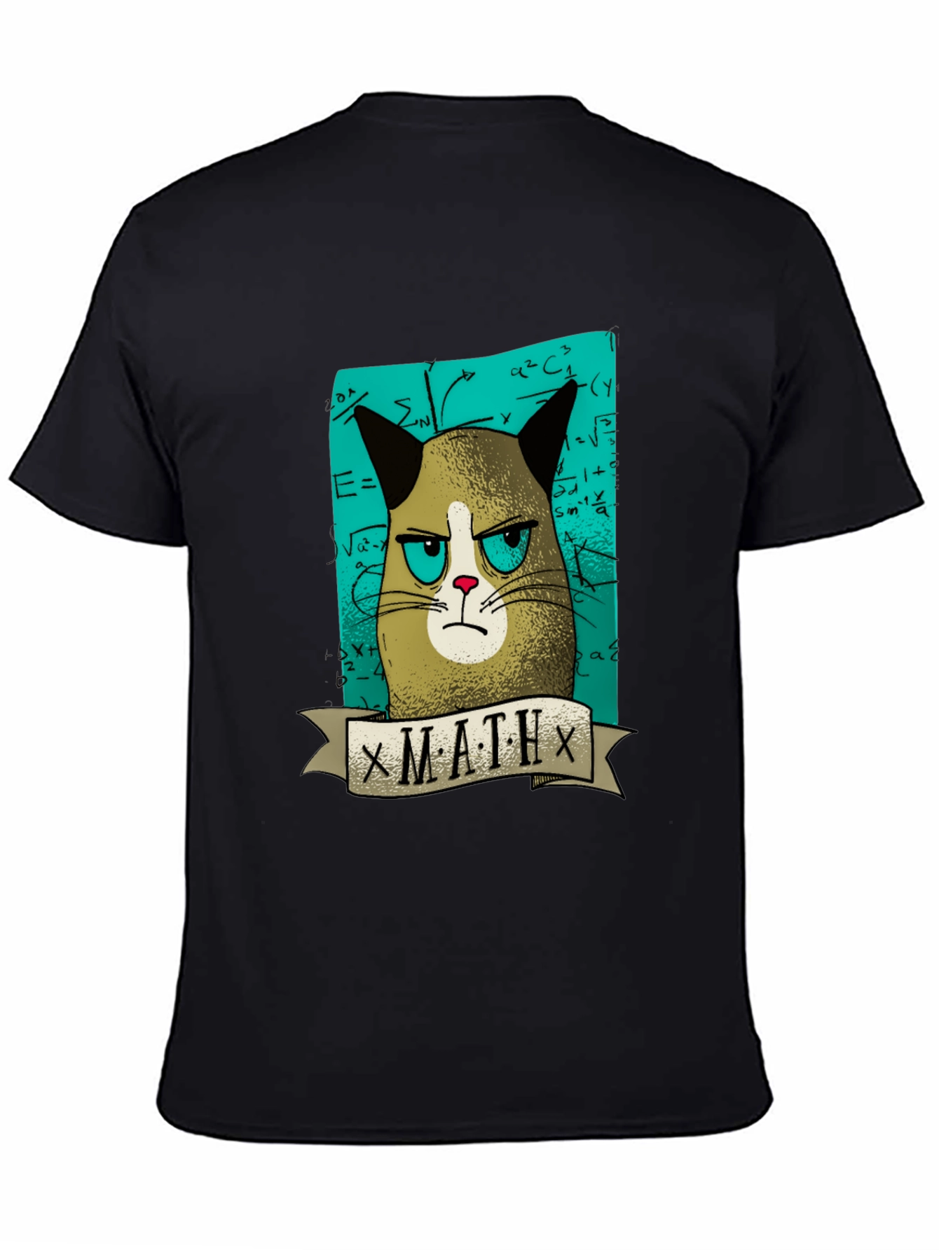 Grumpy Cat Math T-Shirt - Funny Graphic Tee