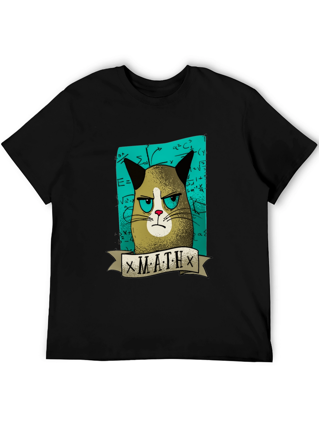 Grumpy Cat Math T-Shirt - Funny Graphic Tee