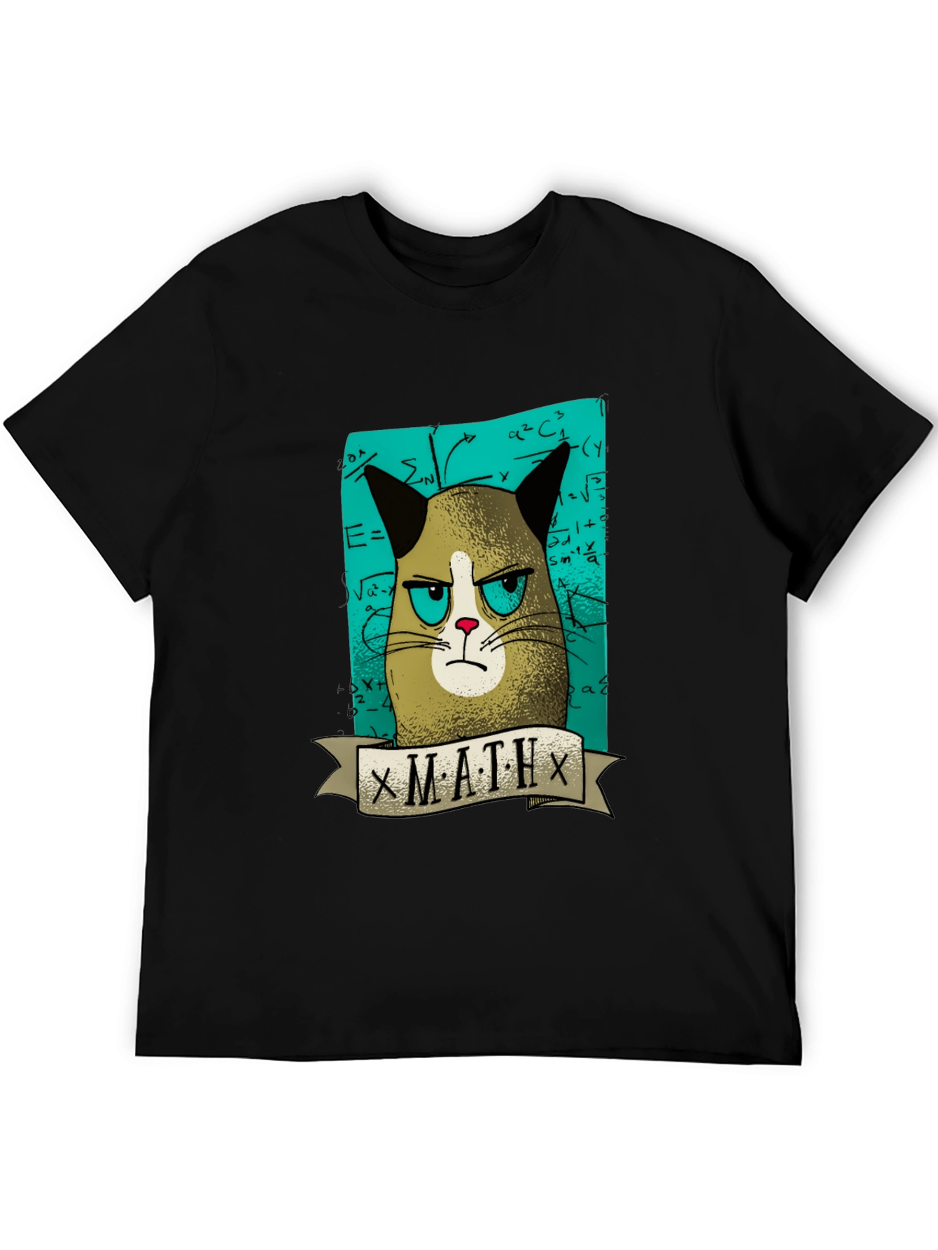Grumpy Cat Math T-Shirt - Funny Graphic Tee