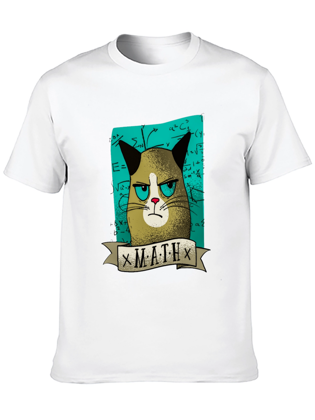 Grumpy Cat Math T-Shirt - Funny Graphic Tee