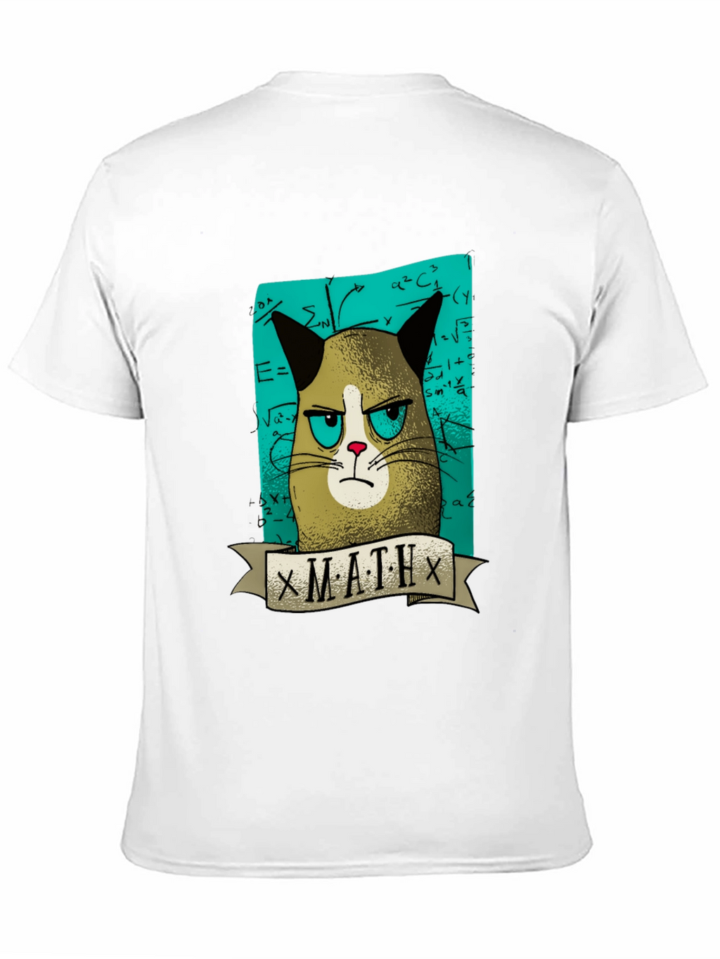 Grumpy Cat Math T-Shirt - Funny Graphic Tee
