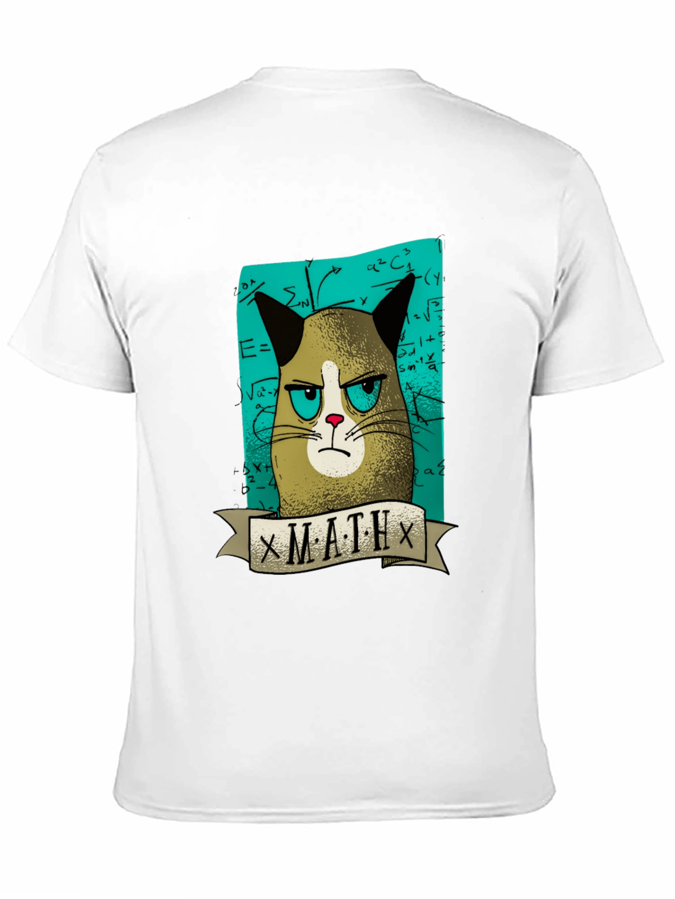 Grumpy Cat Math T-Shirt - Funny Graphic Tee