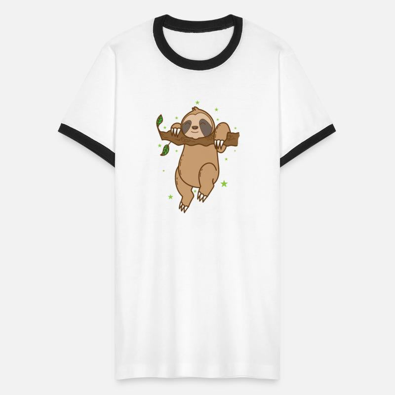 Sloth hanging on Branch lazy Tropics