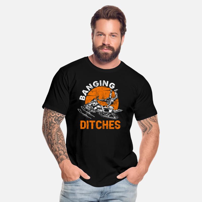 Snowmobiling Hoodie Banging Ditches Snowmobile