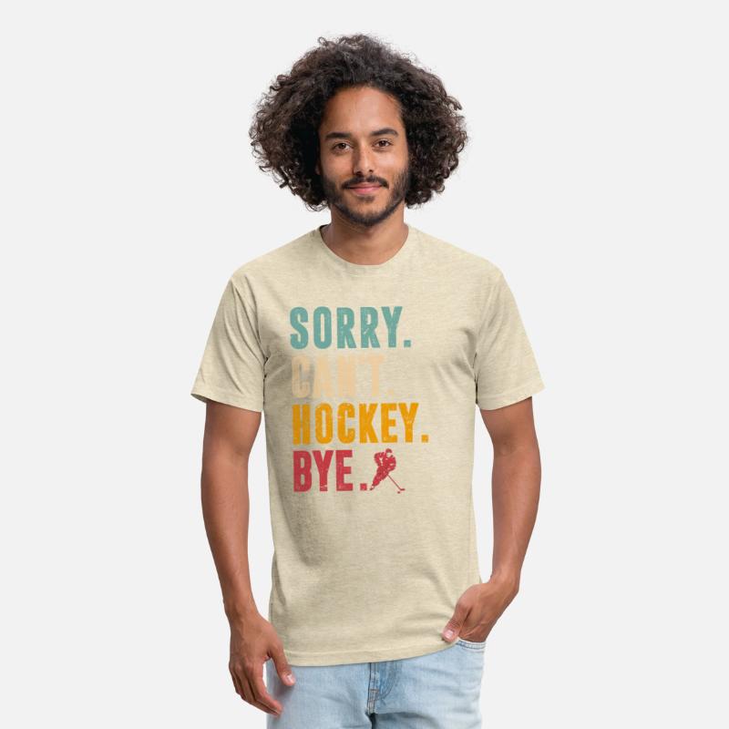 Sorry Can't Hockey Bye Vintage Retro Hockey Player