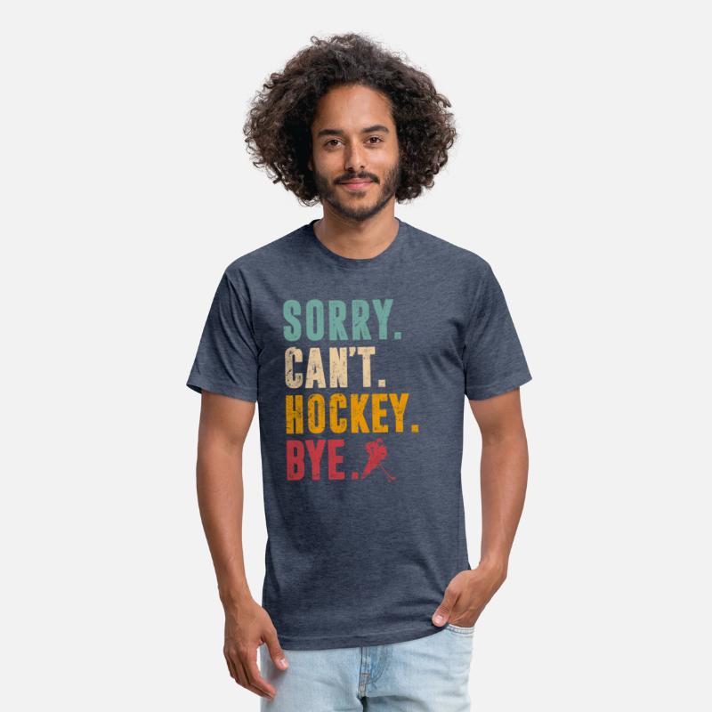 Sorry Can't Hockey Bye Vintage Retro Hockey Player