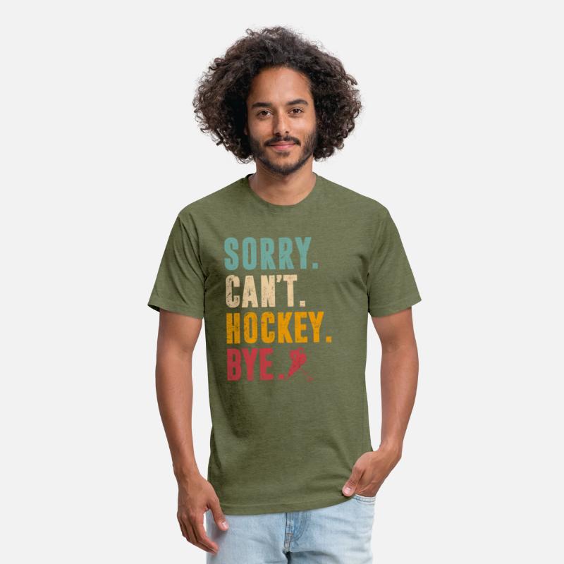 Sorry Can't Hockey Bye Vintage Retro Hockey Player
