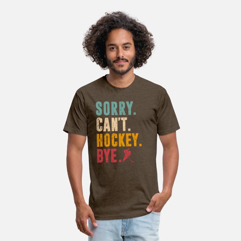 Sorry Can't Hockey Bye Vintage Retro Hockey Player