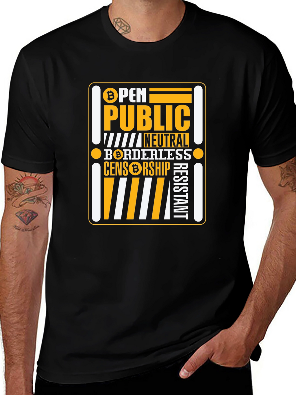 Bitcoin Crypto Open Public T-Shirt
