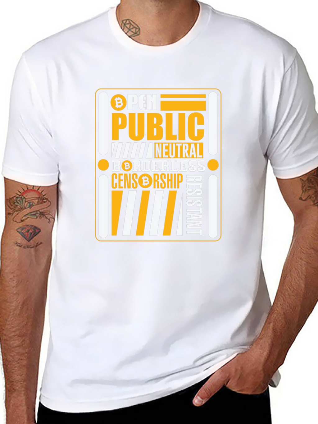 Bitcoin Crypto Open Public T-Shirt