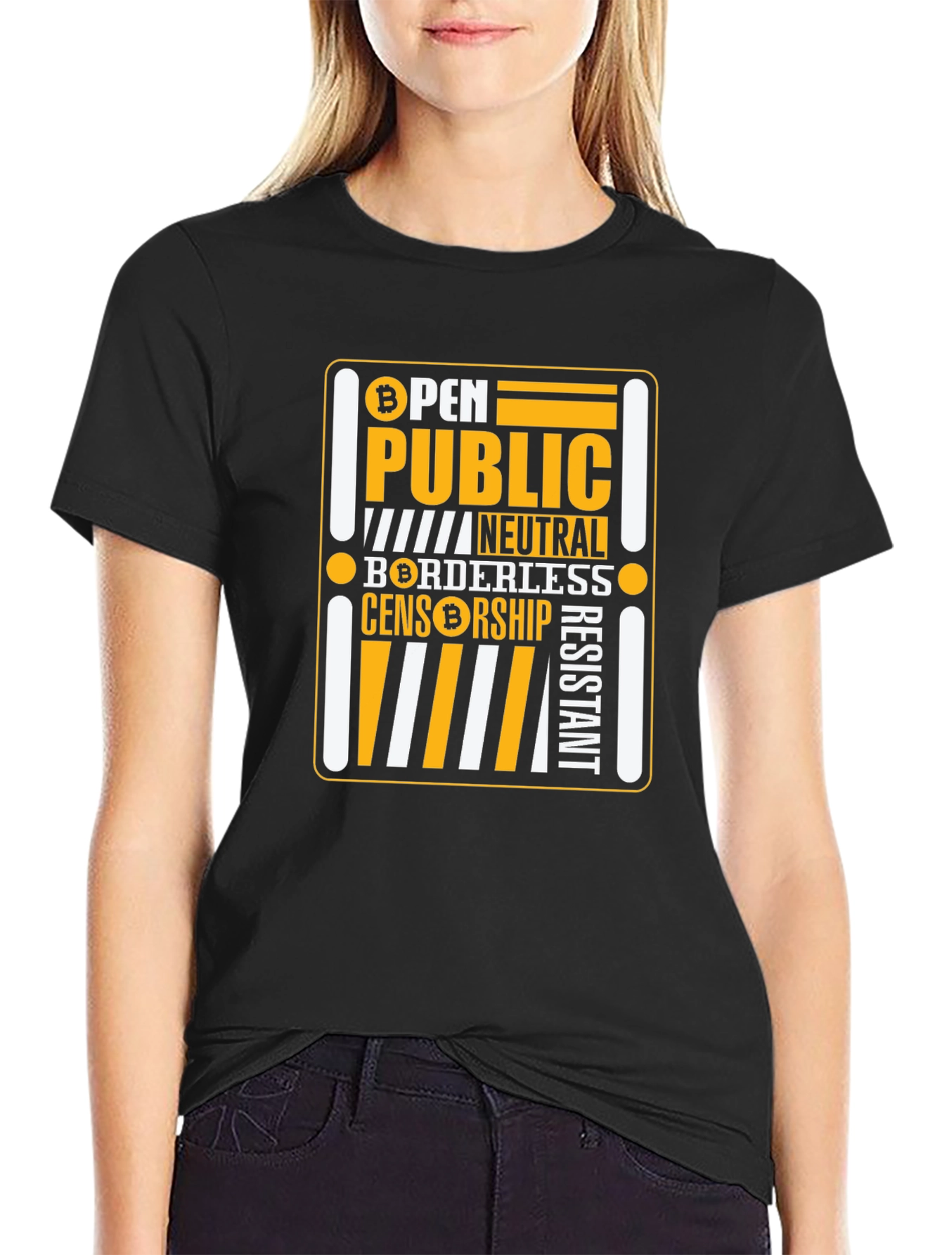 Bitcoin Crypto Open Public T-Shirt