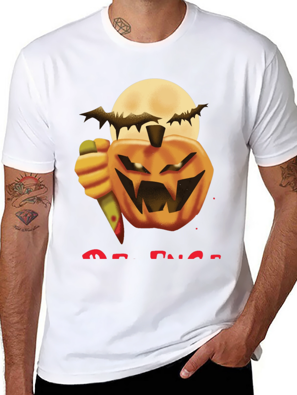 Halloween Pumpkin Knife T-Shirt
