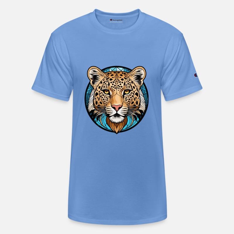 Stained Glass Leopard - Intricate Feline Artwork