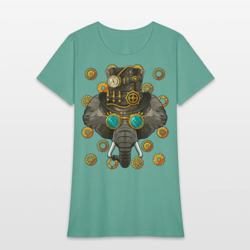 Steampunk Elephant Medieval Victorian Steam Powere