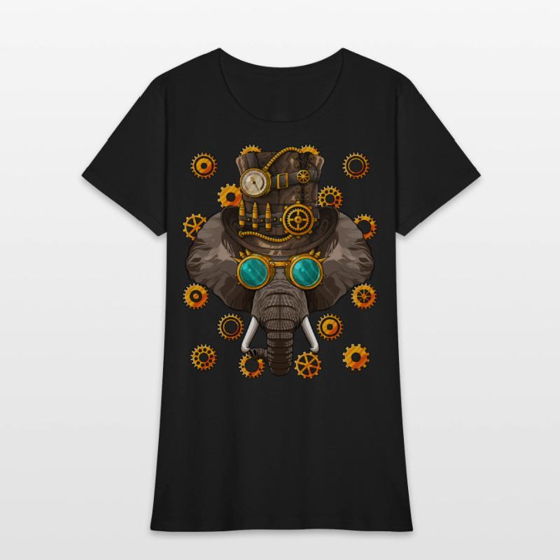 Steampunk Elephant Medieval Victorian Steam Powere
