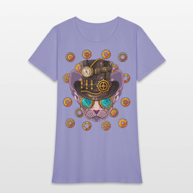 Steampunk Sphynx Cat Medieval Victorian Steam Powe