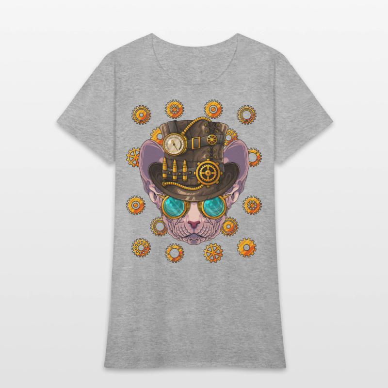 Steampunk Sphynx Cat Medieval Victorian Steam Powe