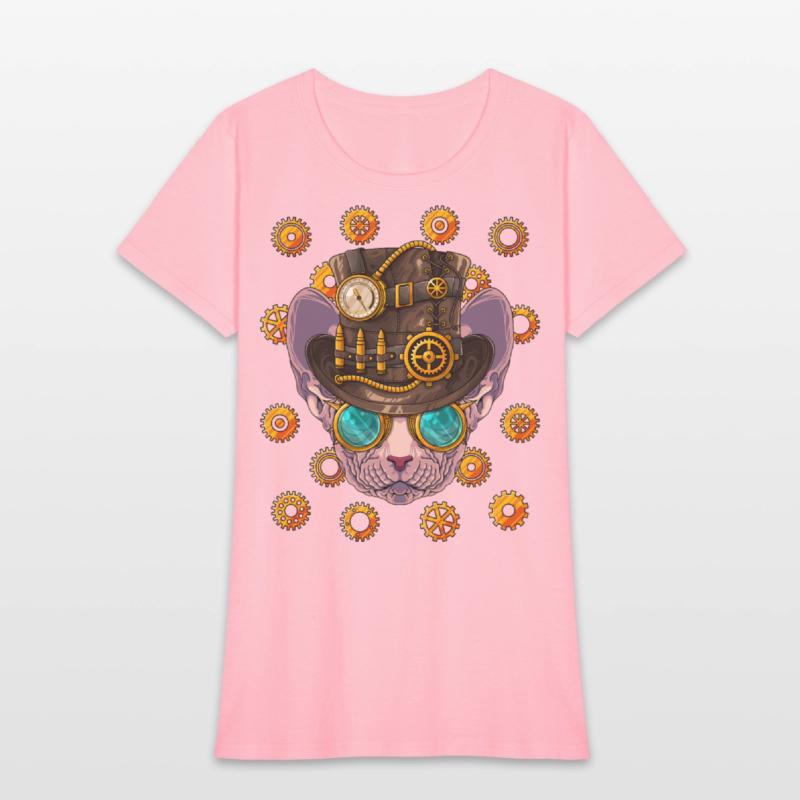 Steampunk Sphynx Cat Medieval Victorian Steam Powe