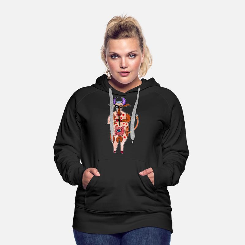 Strange cow. Funny cow. Abstract animal cow