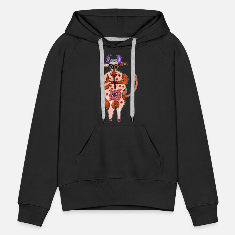 Strange cow. Funny cow. Abstract animal cow