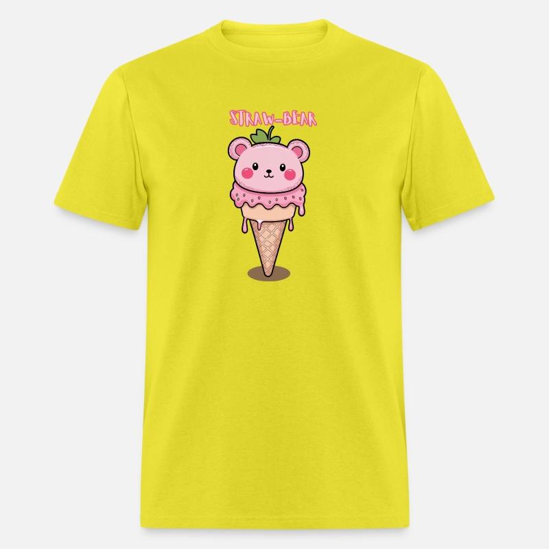 Straw-Bear Ice Cream Character Shirt