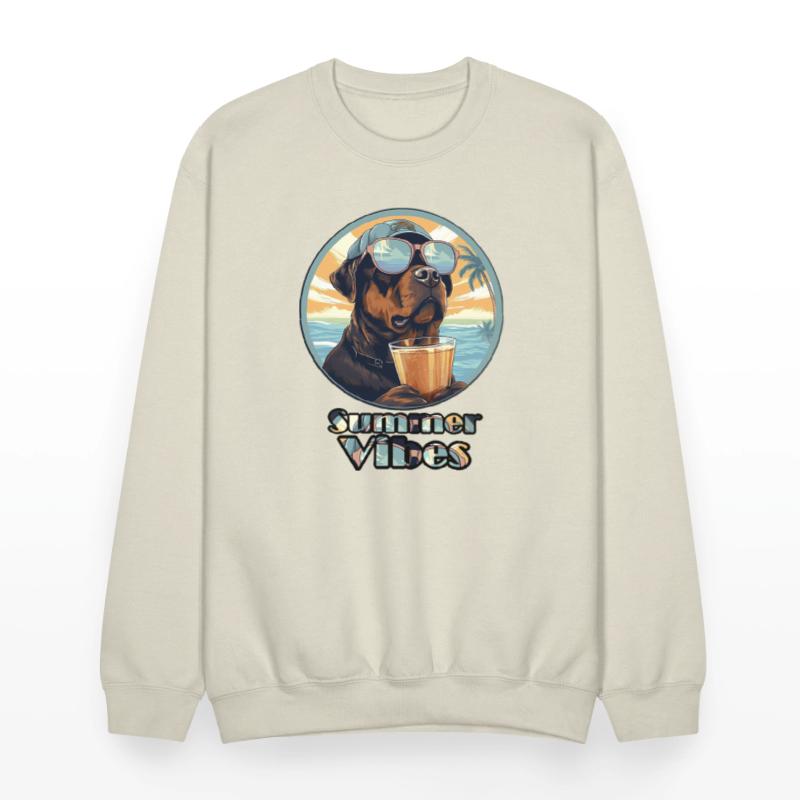 Summer Vibes Dog – Cool Beach Mood Tee