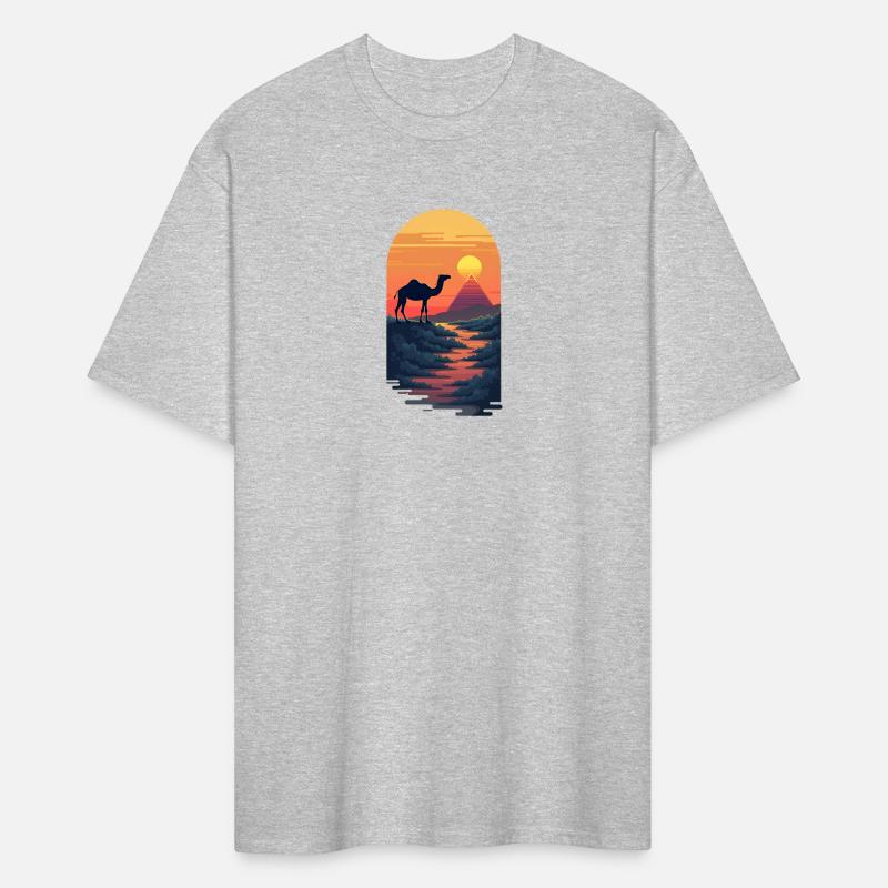 Sunset Behind the Pyramids