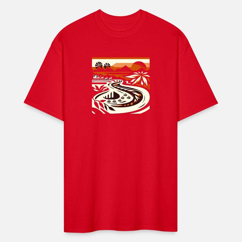 Sunset Fields and Windmills Tee