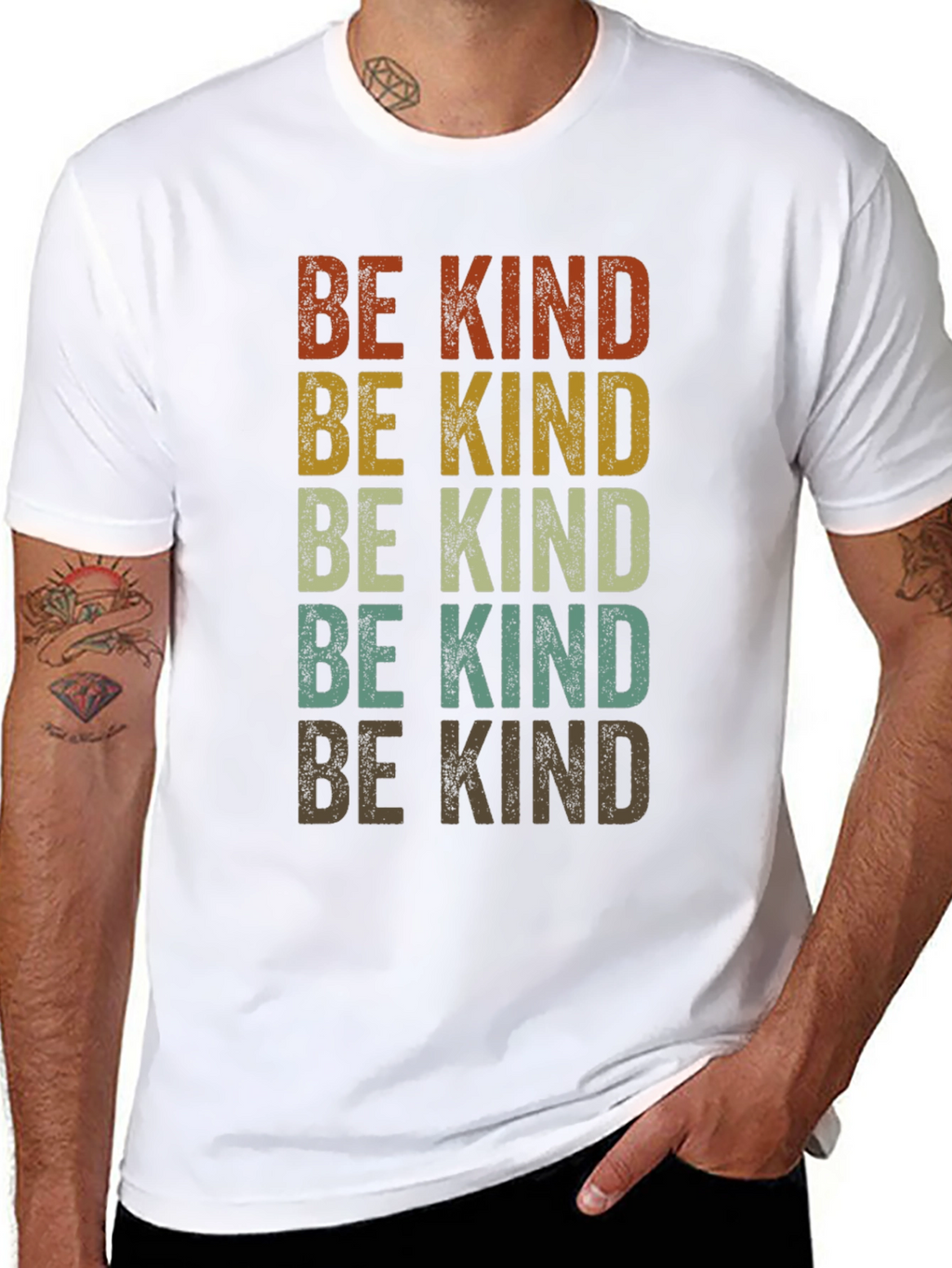 Be Kind Retro Style Graphic T-Shirt