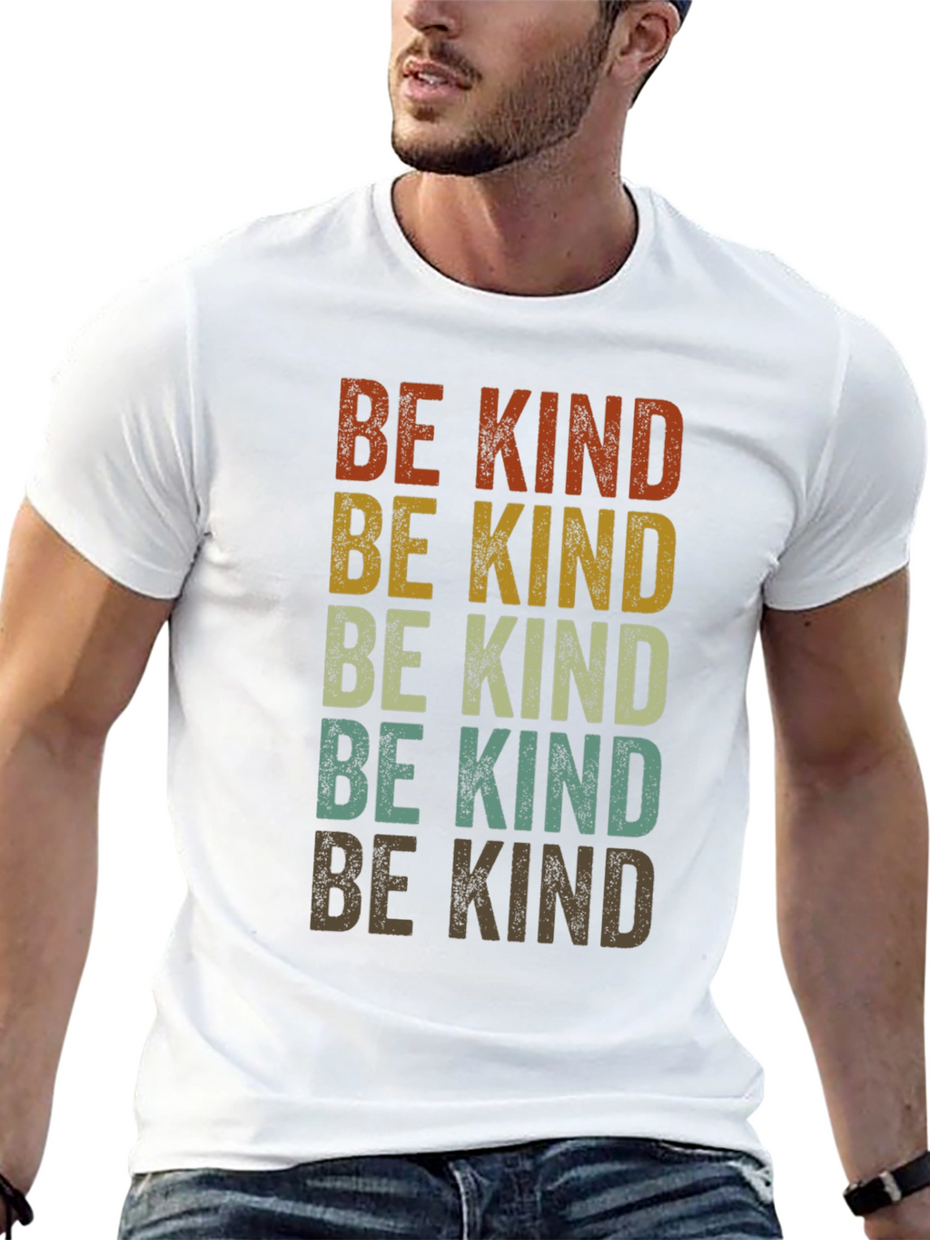 Be Kind Retro Style Graphic T-Shirt