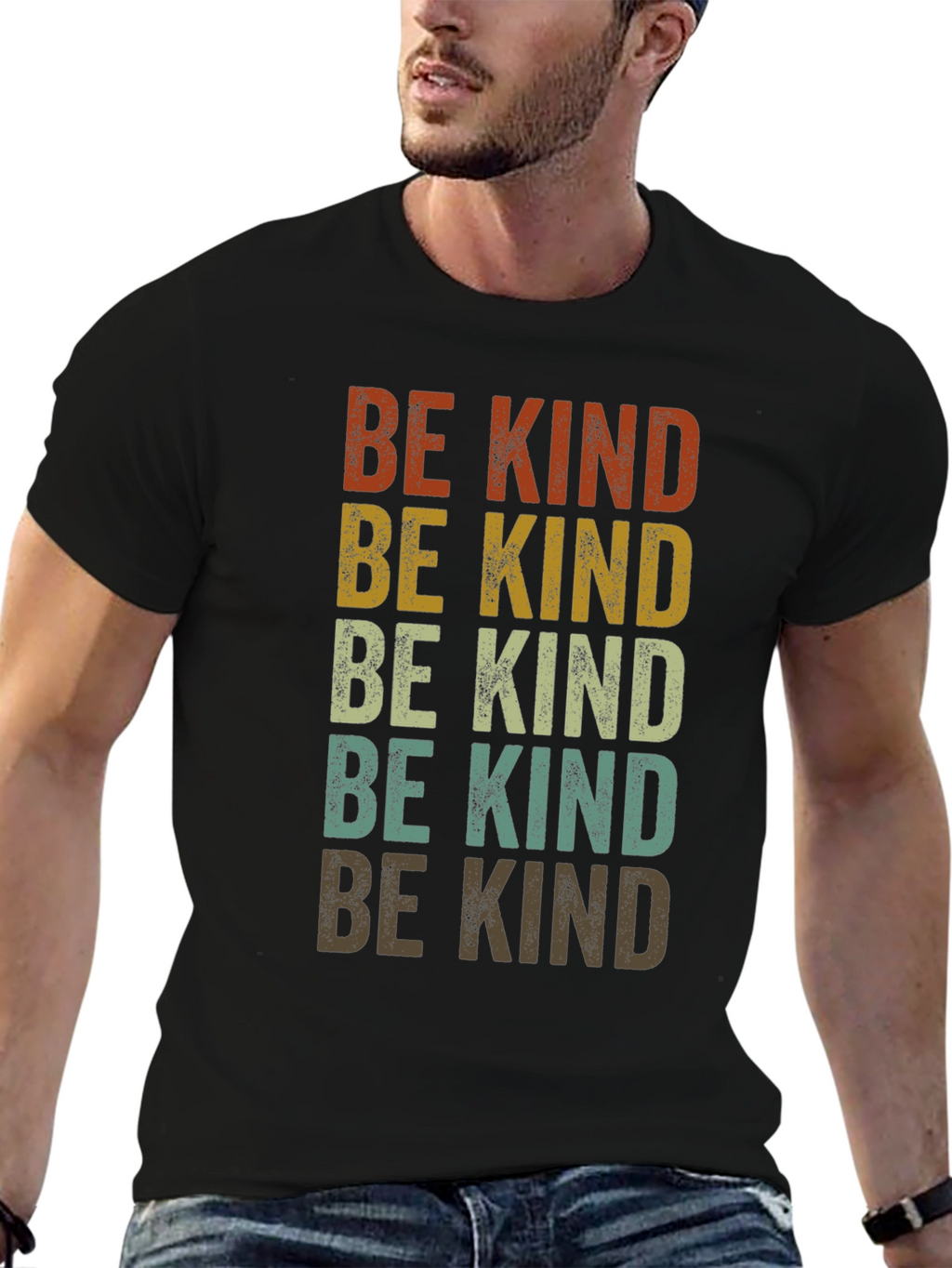 Be Kind Retro Style Graphic T-Shirt
