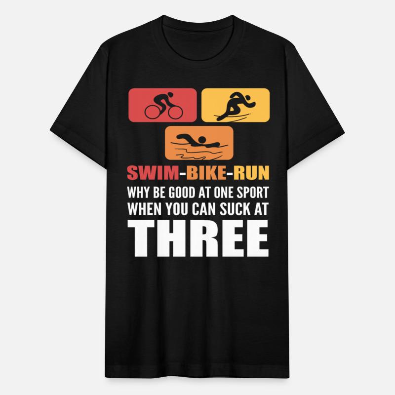 Swim Bike Run Funny Triathlon