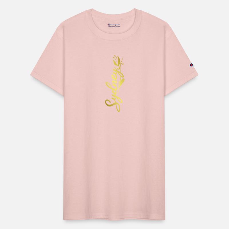 Sydney Name Faux Gold Tulip Flourish