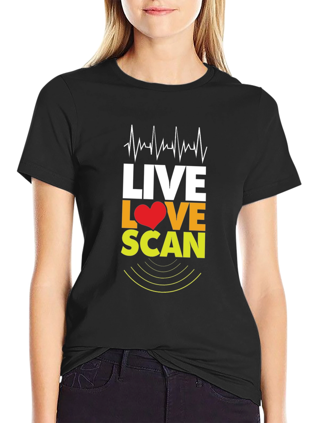 Live Love Scan T-Shirt - Medical Profession Apparel