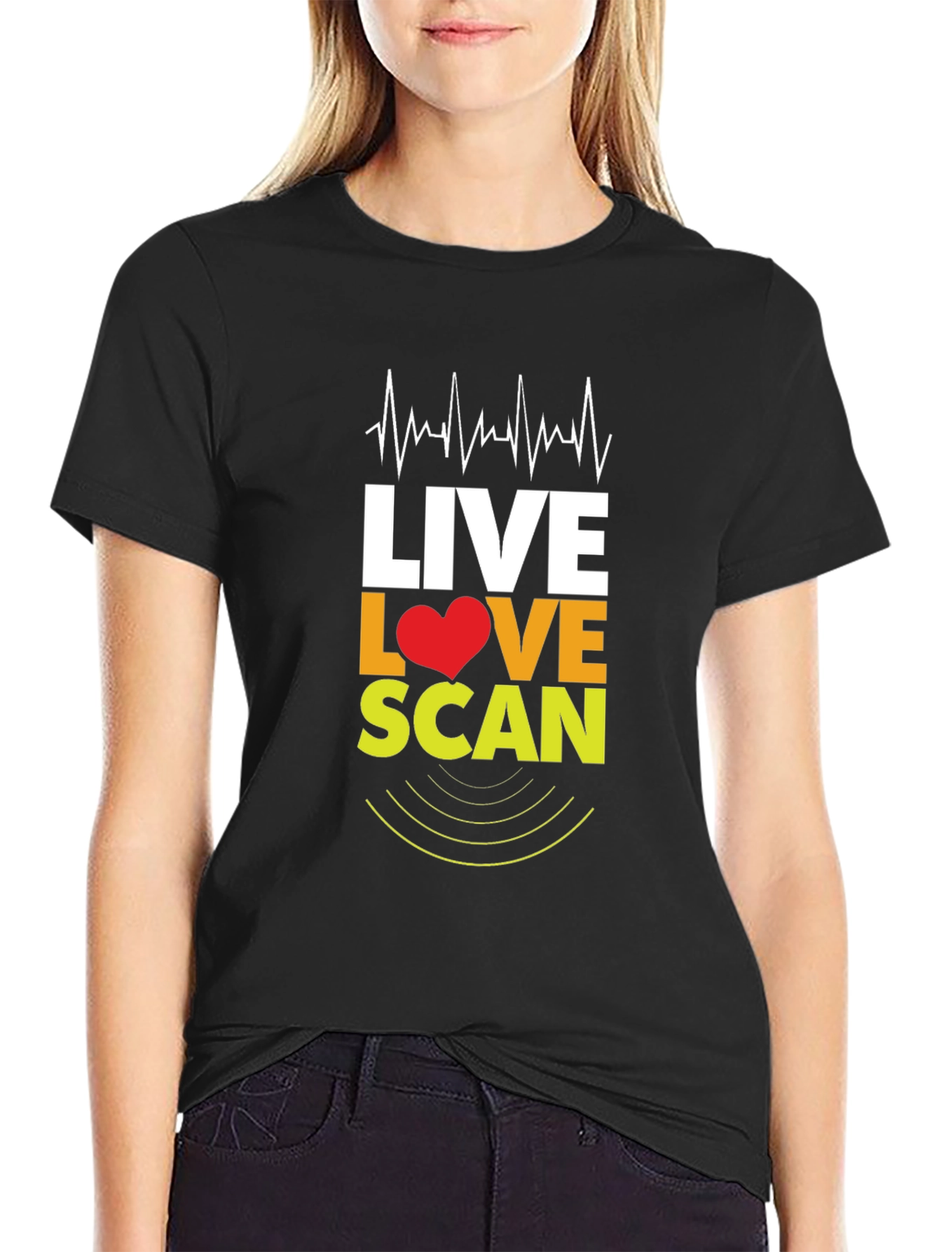 Live Love Scan T-Shirt - Medical Profession Apparel