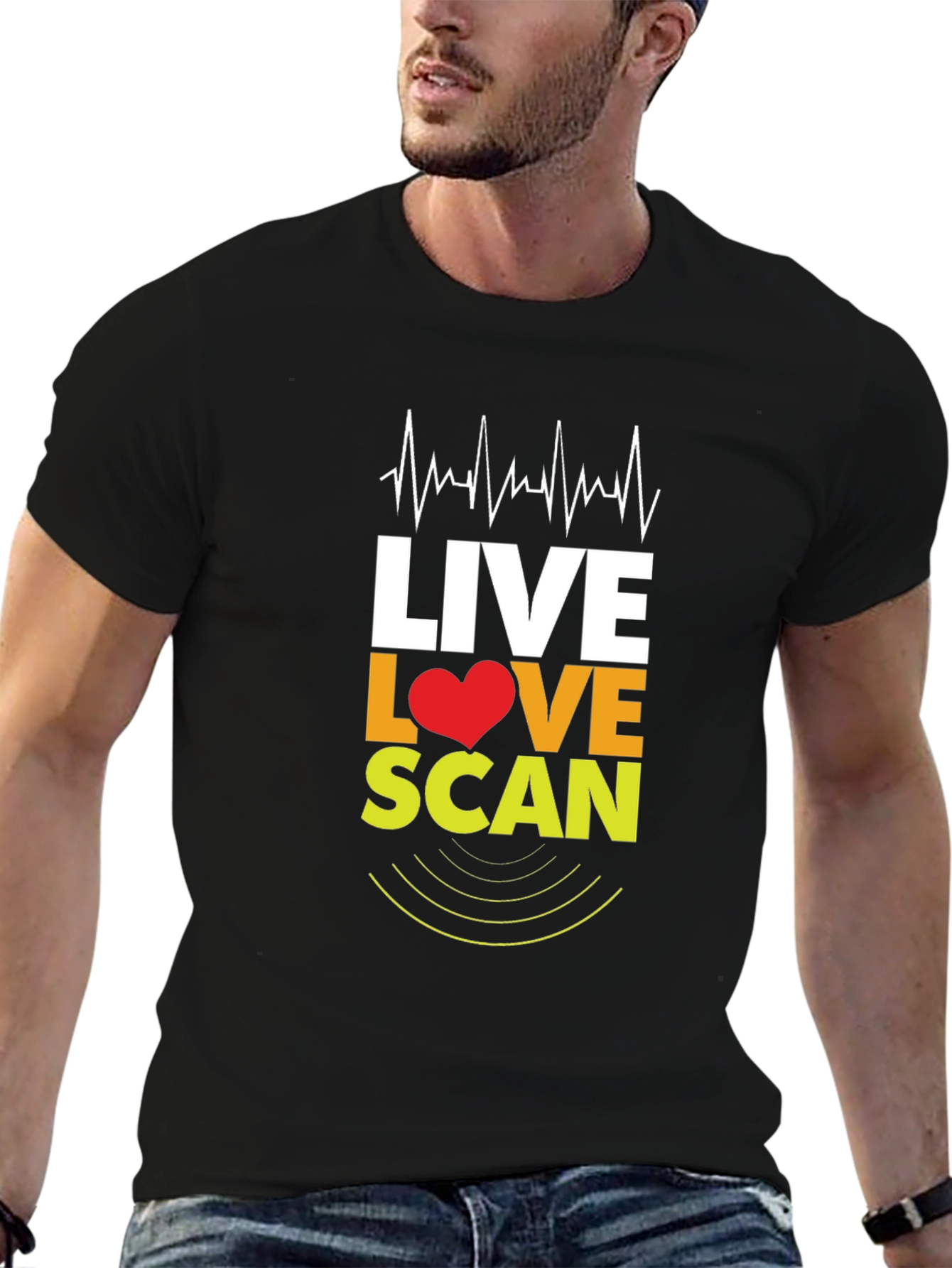 Live Love Scan T-Shirt - Medical Profession Apparel