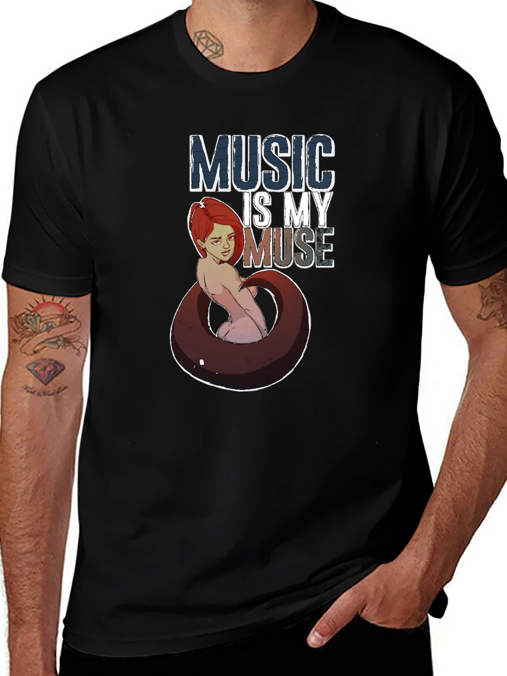 Music Is My Muse Graphic T-Shirt