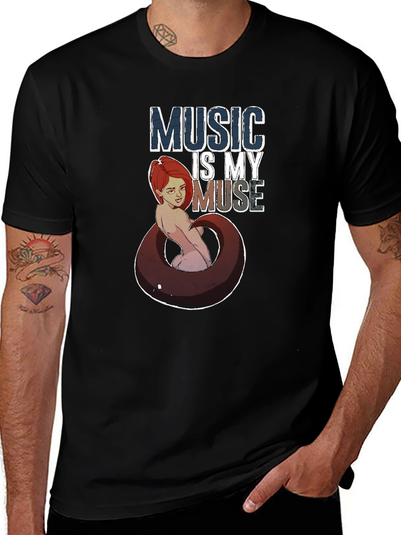 Music Is My Muse Graphic T-Shirt