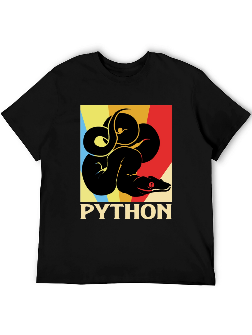 Python Snake Retro Graphic T-Shirt