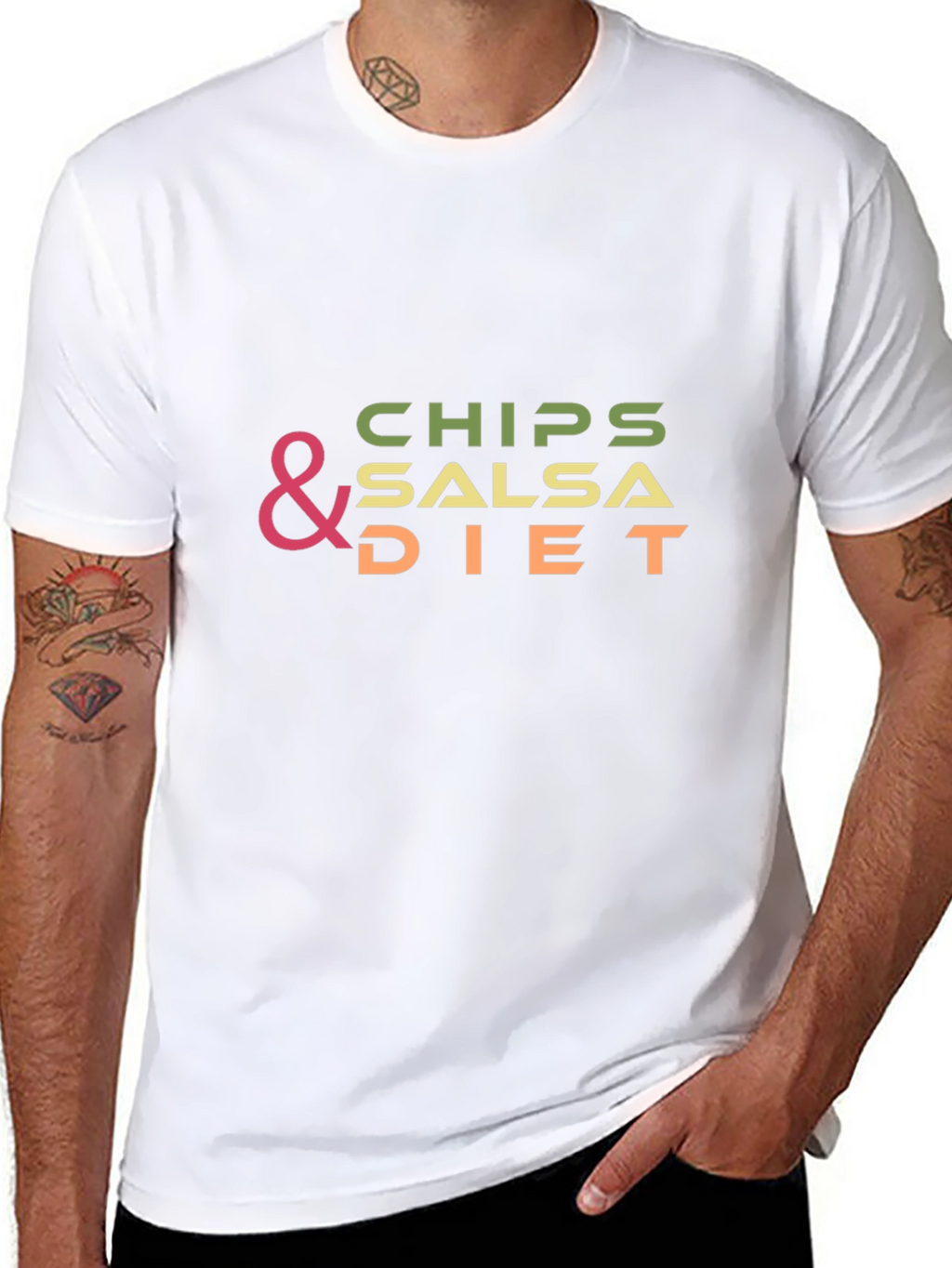 Chips & Salsa Diet Graphic T-Shirt