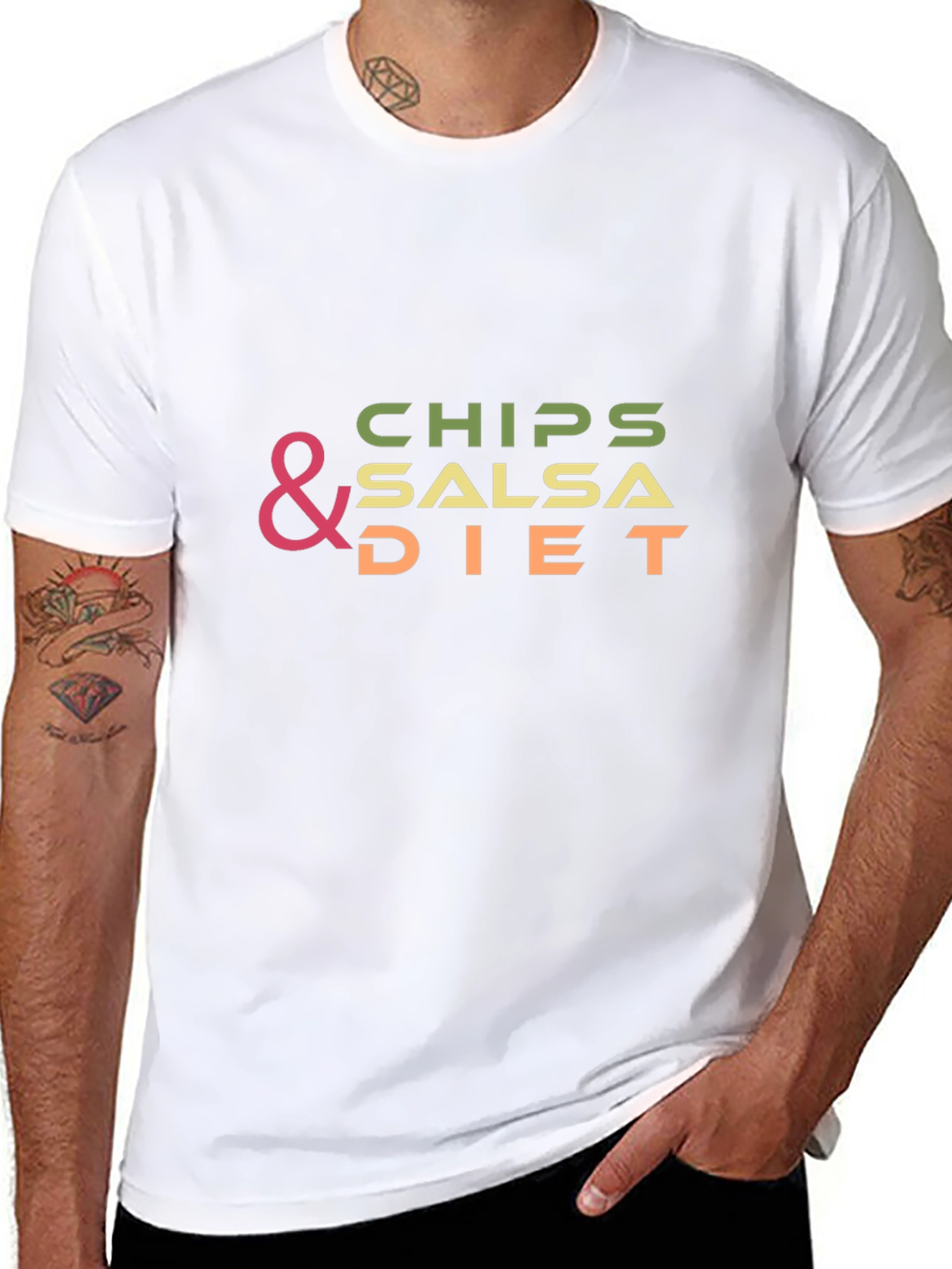 Chips & Salsa Diet Graphic T-Shirt