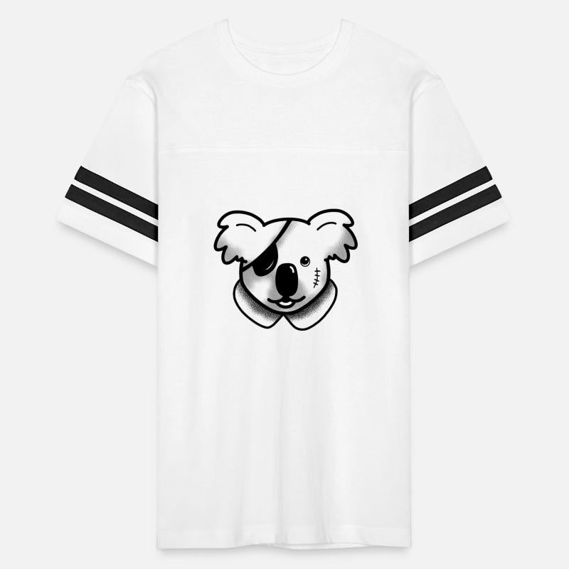 Tattoo cute Koala Pirate in a collar