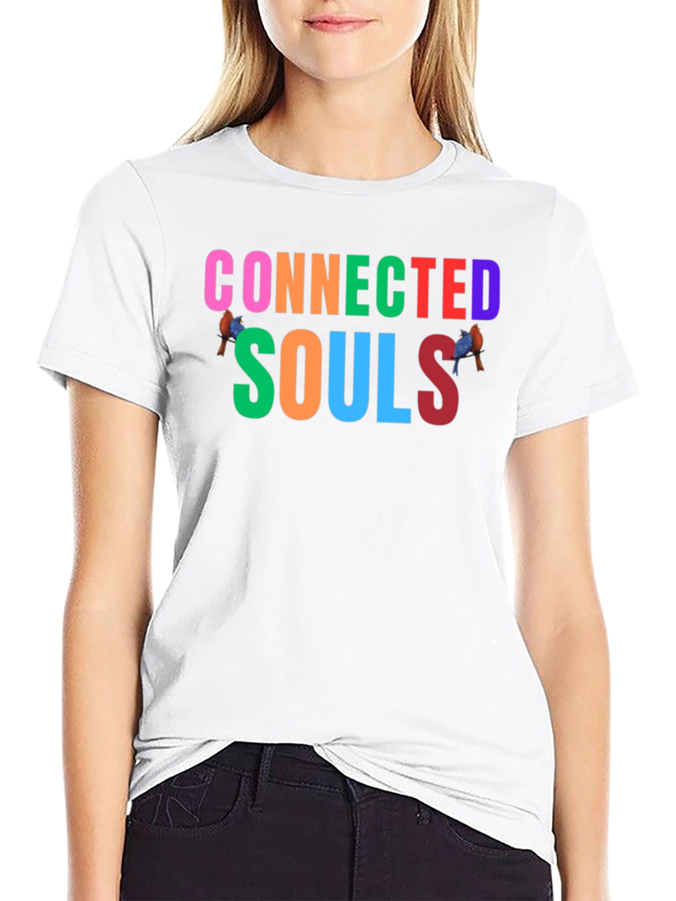 Connected Souls Graphic Tee - Black Casual Shirt