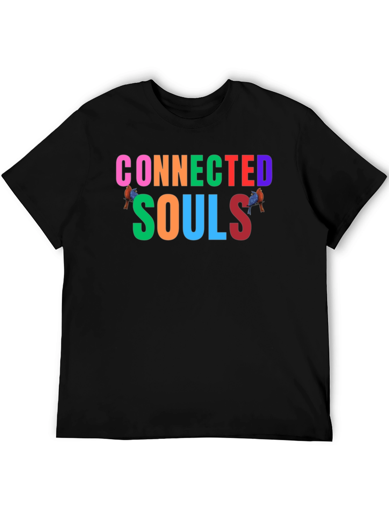 Connected Souls Graphic Tee - Black Casual Shirt